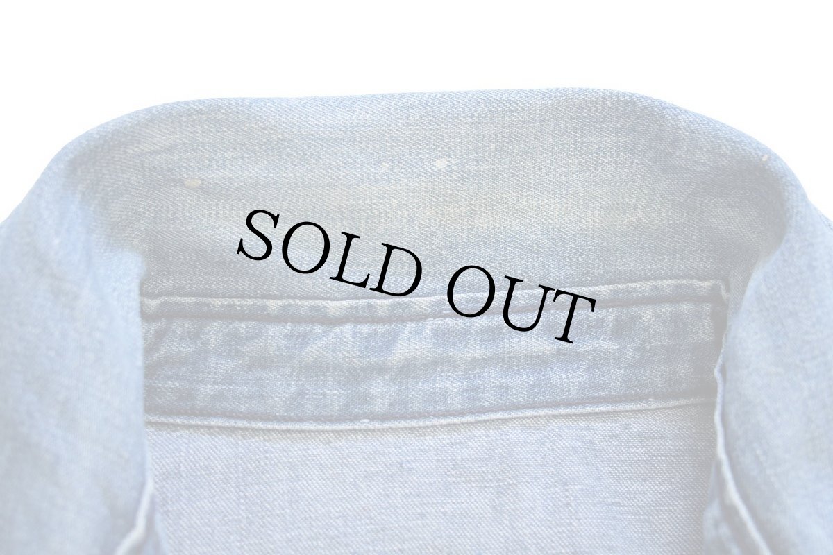 画像5: 70s Wranglerラングラー ペンキ飛び インディゴ デニム カバーオール 40 (5)