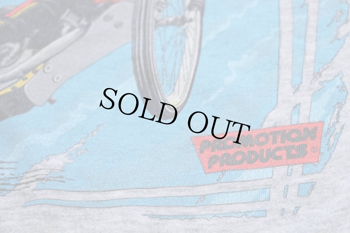 画像4: 80s Speedway ダートトラックレース 両面プリント スウェット 杢グレー (4)