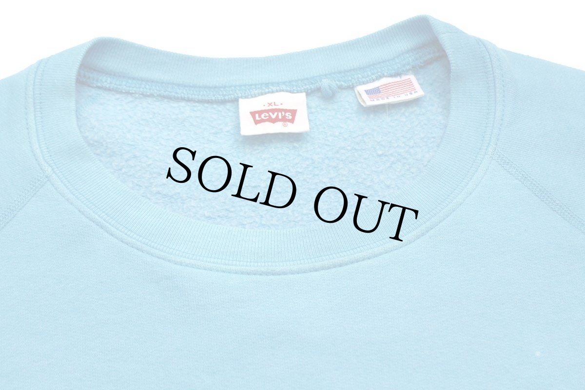 画像5: USA製 Levi'sリーバイス サドルマン スウェット 水色 XL (5)