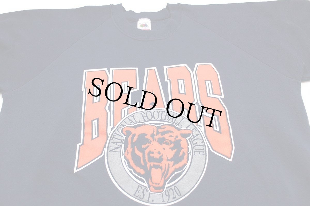 画像3: 90s USA製 NFL CHICAGO BEARS ビッグロゴ スウェット 紺 XL (3)