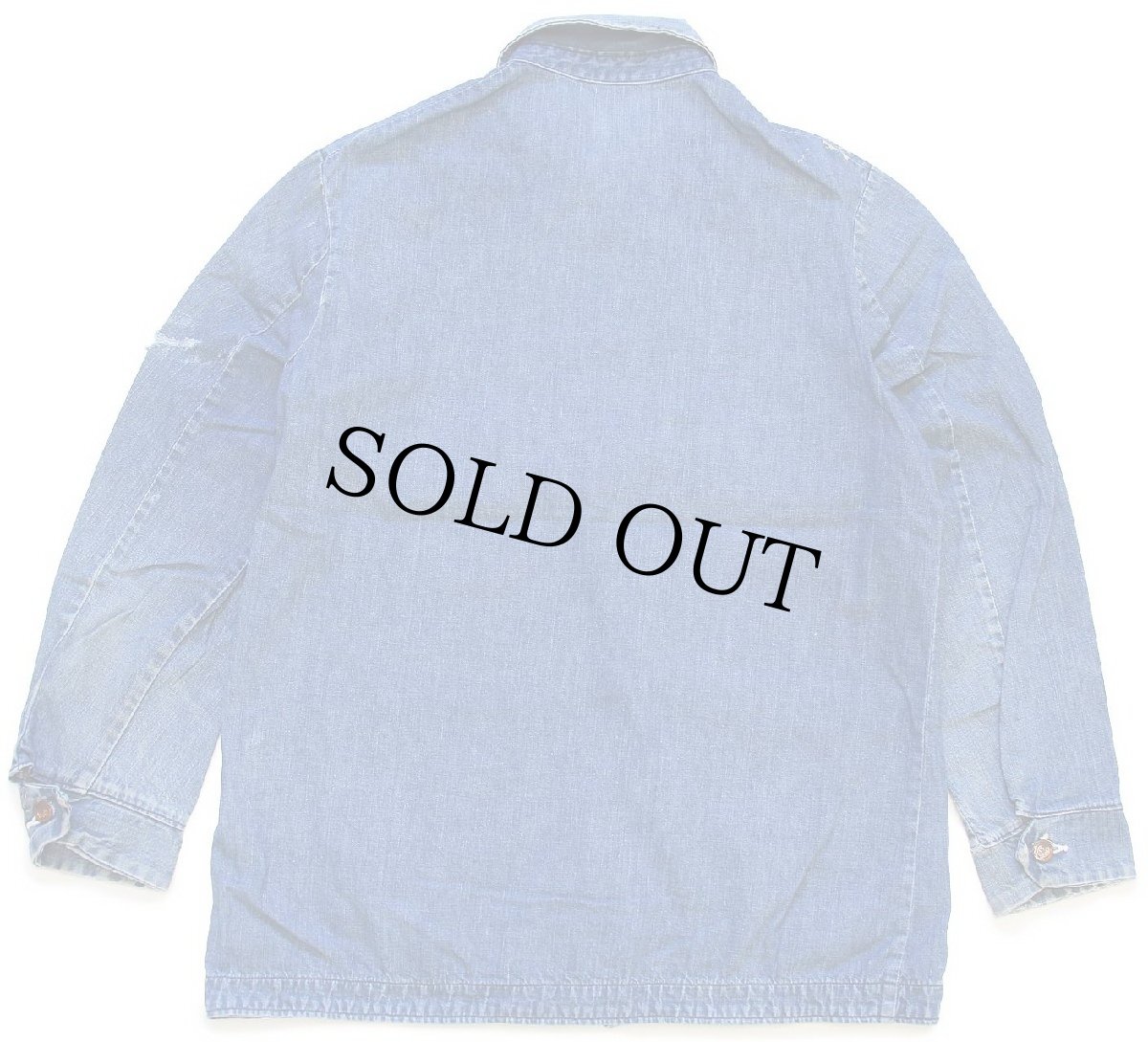 画像2: 70s Wranglerラングラー ペンキ飛び インディゴ デニム カバーオール 40 (2)