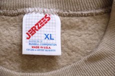 画像4: 90s USA製 JERZEES 無地 スウェット グレーベージュ XL★ブランク (4)