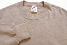 画像3: 90s USA製 JERZEES 無地 スウェット グレーベージュ XL★ブランク (3)
