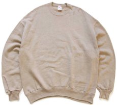画像1: 90s USA製 JERZEES 無地 スウェット グレーベージュ XL★ブランク (1)