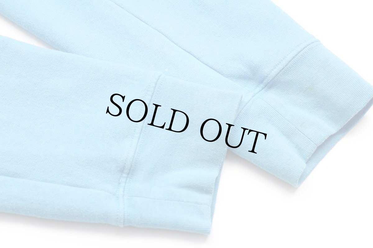 画像9: USA製 Levi'sリーバイス サドルマン スウェット 水色 XL (9)