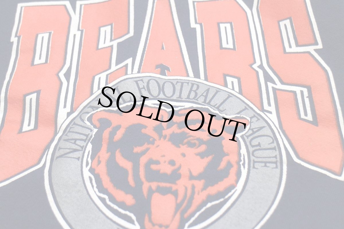 画像4: 90s USA製 NFL CHICAGO BEARS ビッグロゴ スウェット 紺 XL (4)