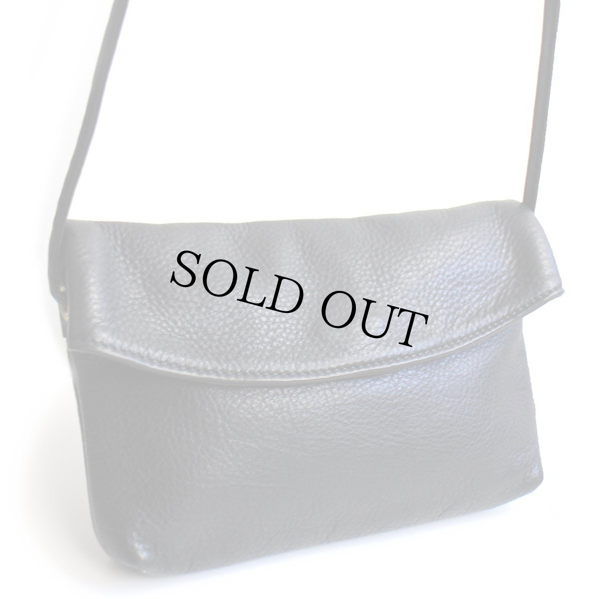 画像3: USA製 Libaire レザー ショルダーバッグ ブラック (3)