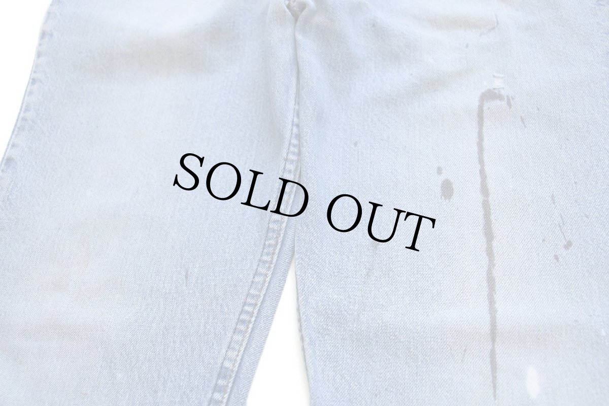 画像9: 70s USA製 Levi'sリーバイス 519 ペンキ飛び デニムパンツ w34 L31 (9)