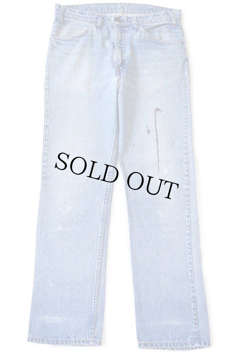 画像2: 70s USA製 Levi'sリーバイス 519 ペンキ飛び デニムパンツ w34 L31 (2)