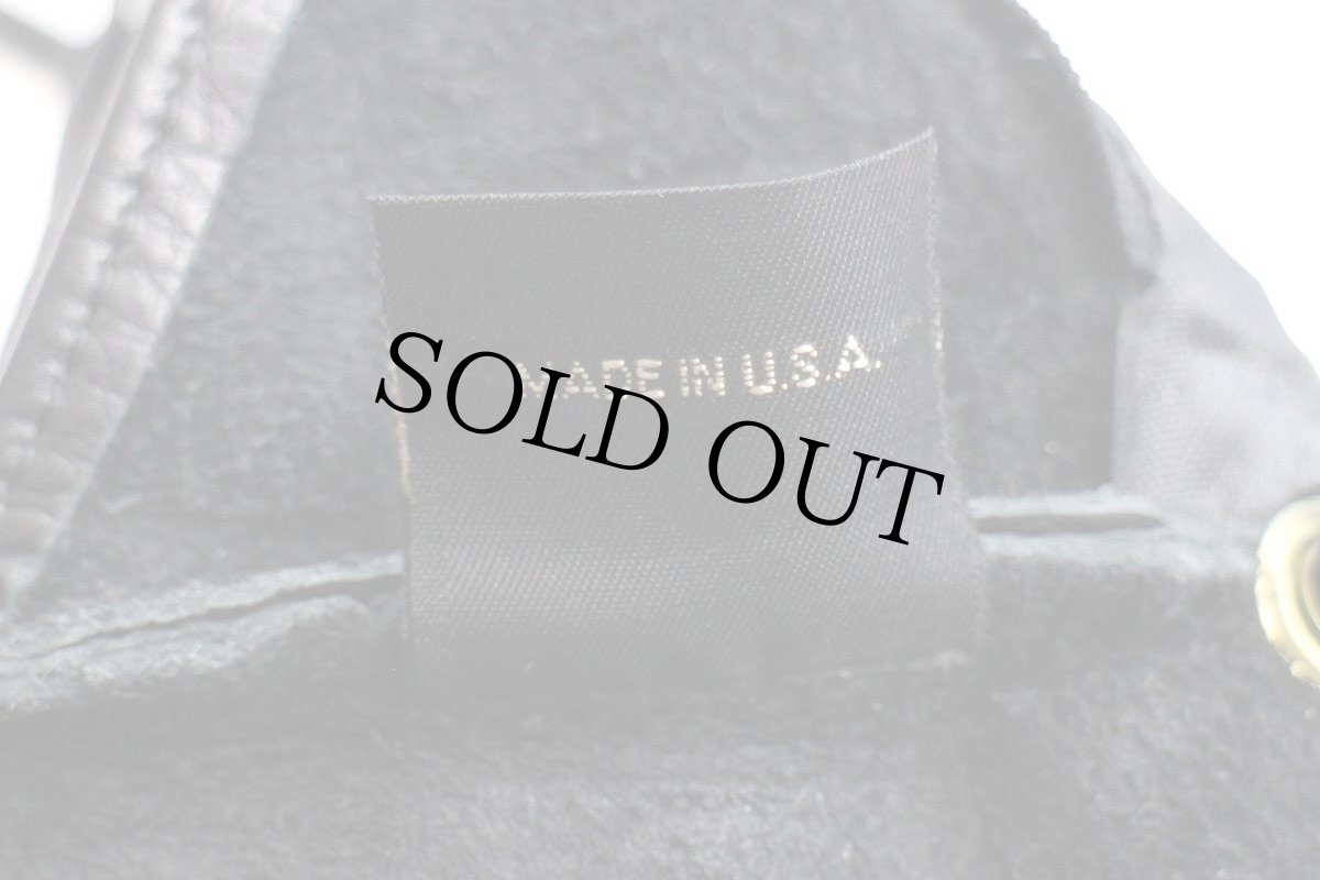 画像7: USA製 Libaire レザー ショルダーバッグ ブラック (7)