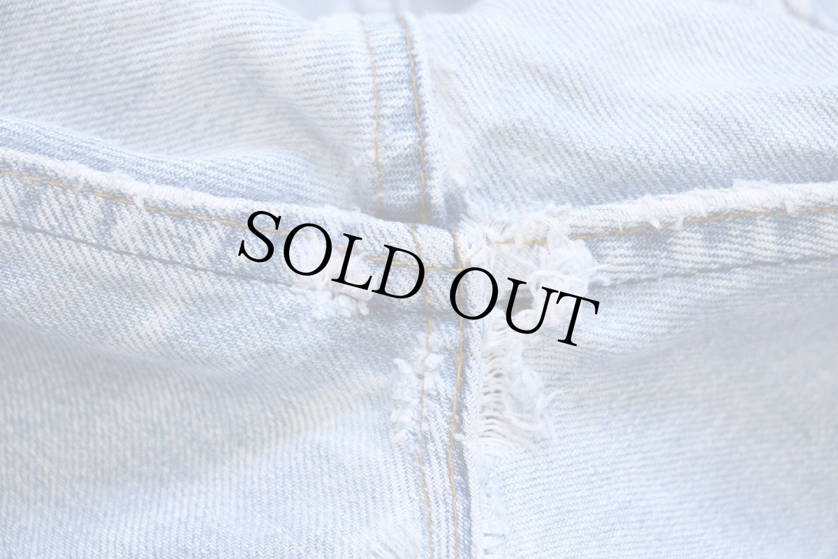 画像10: 70s USA製 Levi'sリーバイス 519 ペンキ飛び デニムパンツ w34 L31 (10)