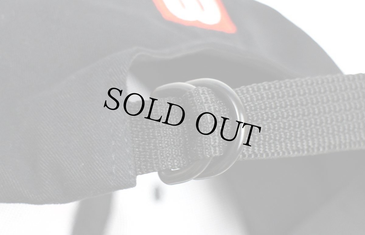 画像9: Wilsonウィルソン TITANIUM Staff Fat Shaft ロゴ刺繍 ツートン 切り替え コットンキャップ 黒×ベージュ (9)