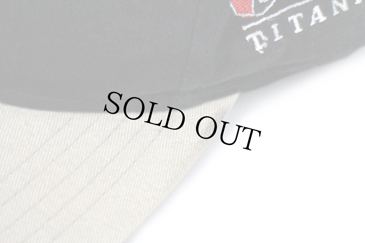 画像10: Wilsonウィルソン TITANIUM Staff Fat Shaft ロゴ刺繍 ツートン 切り替え コットンキャップ 黒×ベージュ (10)