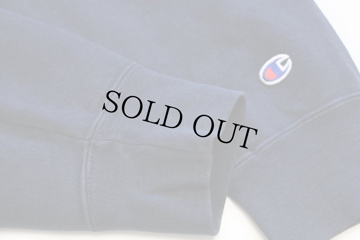 画像6: 00s Championチャンピオン UCLA 1919 二段中抜きプリント リバースウィーブ スウェット 紺 L (6)