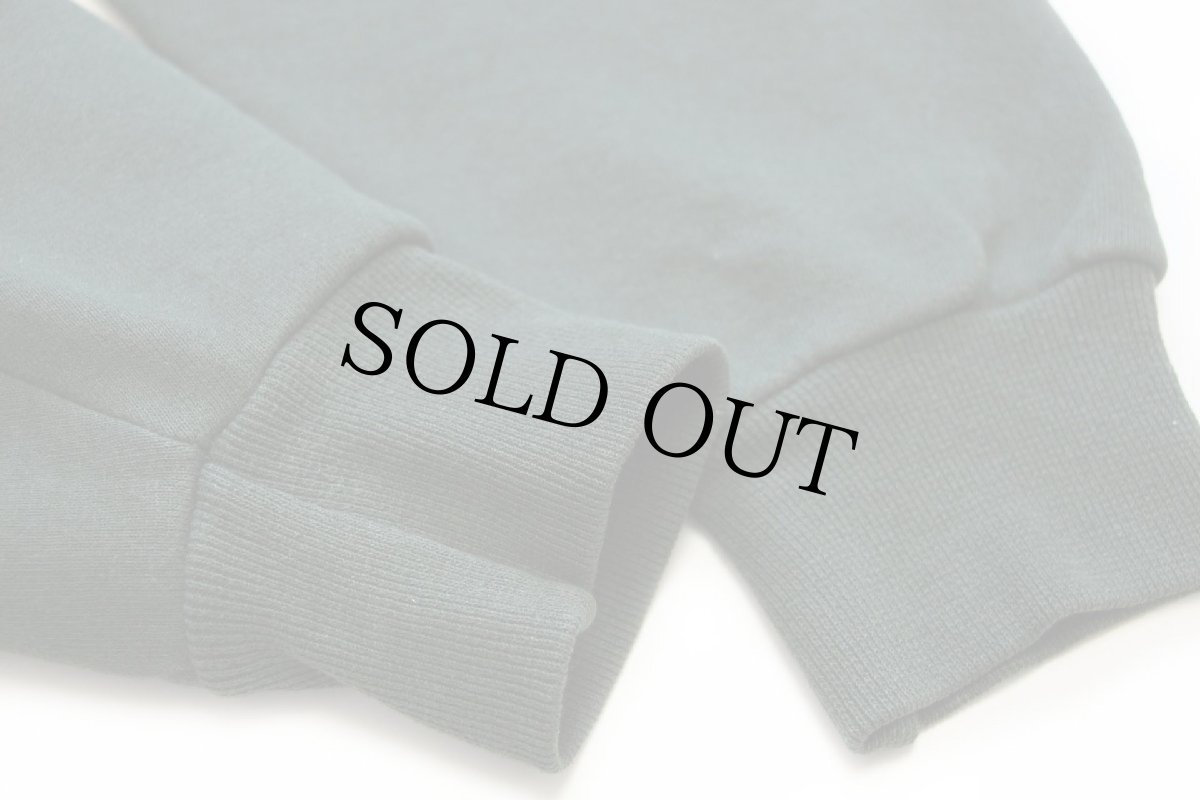 画像6: 90s USA製 RUSSELLラッセル 無地 ハイネック ハーフジップ スウェット 深緑 XL★ブランク (6)