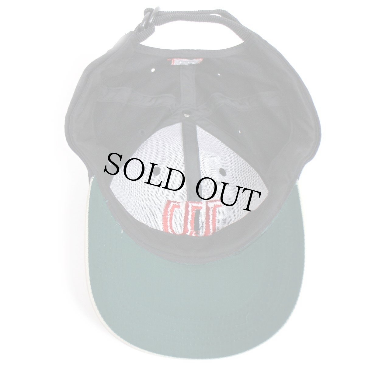 画像7: Wilsonウィルソン TITANIUM Staff Fat Shaft ロゴ刺繍 ツートン 切り替え コットンキャップ 黒×ベージュ (7)