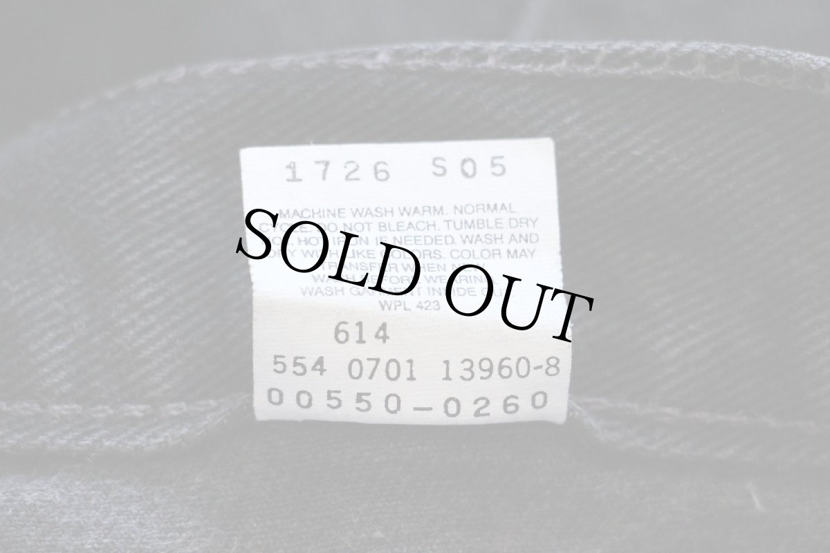 画像7: 00s USA製 Levi'sリーバイス 550 ブラック デニムパンツ w34 L30 (7)