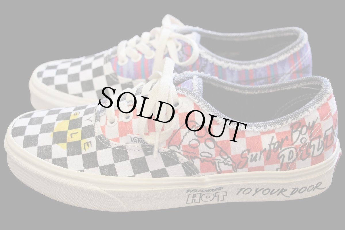 画像2: VANSバンズ×STRANGER THINGS Surfer Boy Pizza チェッカーフラッグ AUTHENTICオーセンティック 8/26cm★スニーカー (2)
