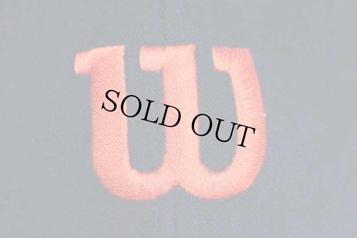 画像5: Wilsonウィルソン TITANIUM Staff Fat Shaft ロゴ刺繍 ツートン 切り替え コットンキャップ 黒×ベージュ (5)