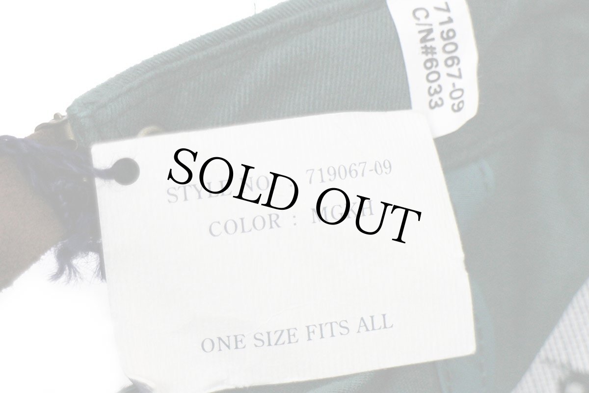 画像8: デッドストック★90s Haggen WWU 1997 Golf Classic Vikings 刺繍 ツートン 切り替え コットンキャップ 緑×カーキ (8)