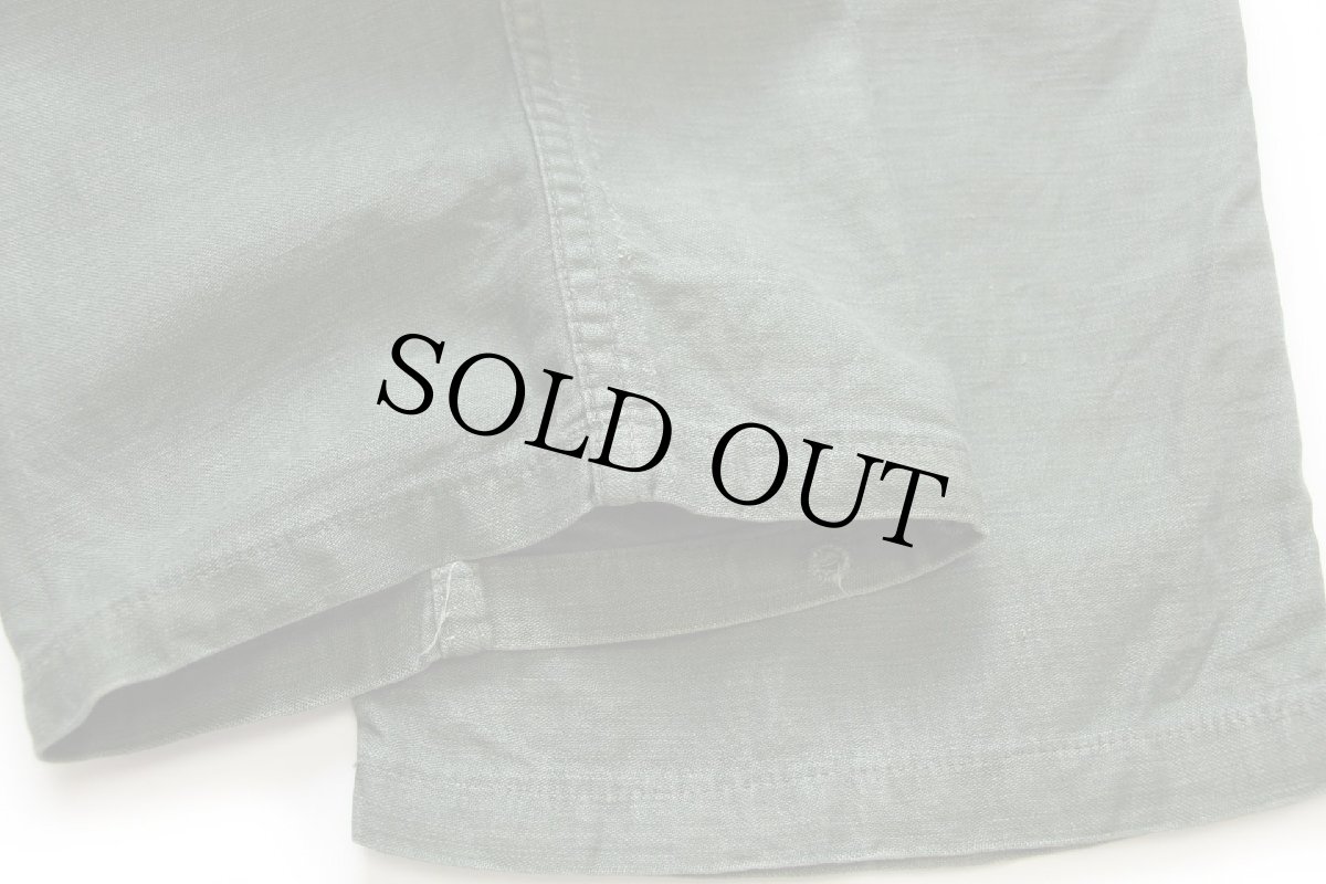 画像7: 60s 米軍 U.S.ARMY コットンサテン ユーティリティ ベイカーパンツ オリーブグリーン w32 L31★B (7)