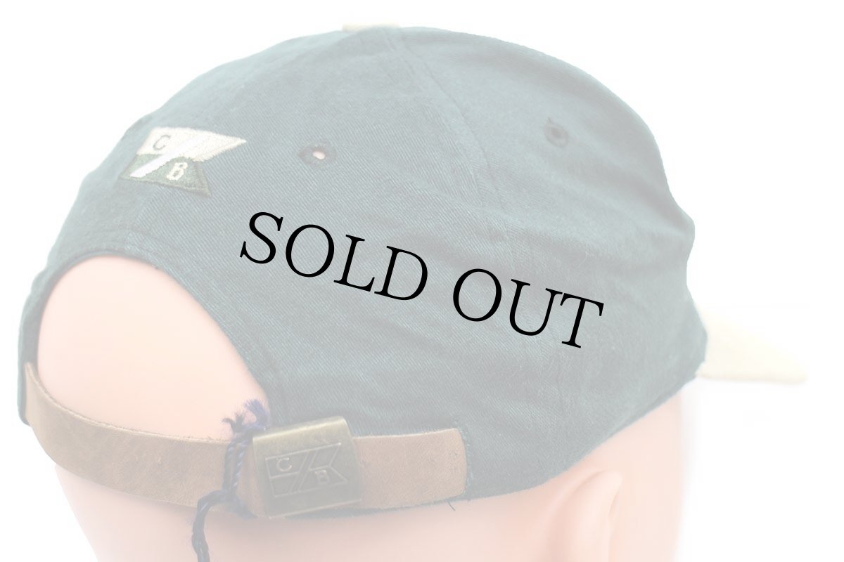 画像4: デッドストック★90s Haggen WWU 1997 Golf Classic Vikings 刺繍 ツートン 切り替え コットンキャップ 緑×カーキ (4)