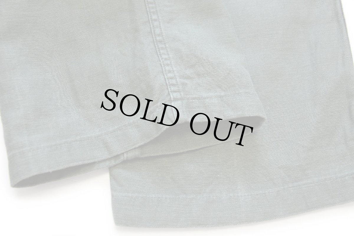 画像7: 60s 米軍 U.S.ARMY コットンサテン ユーティリティ ベイカーパンツ オリーブグリーン w33★D (7)