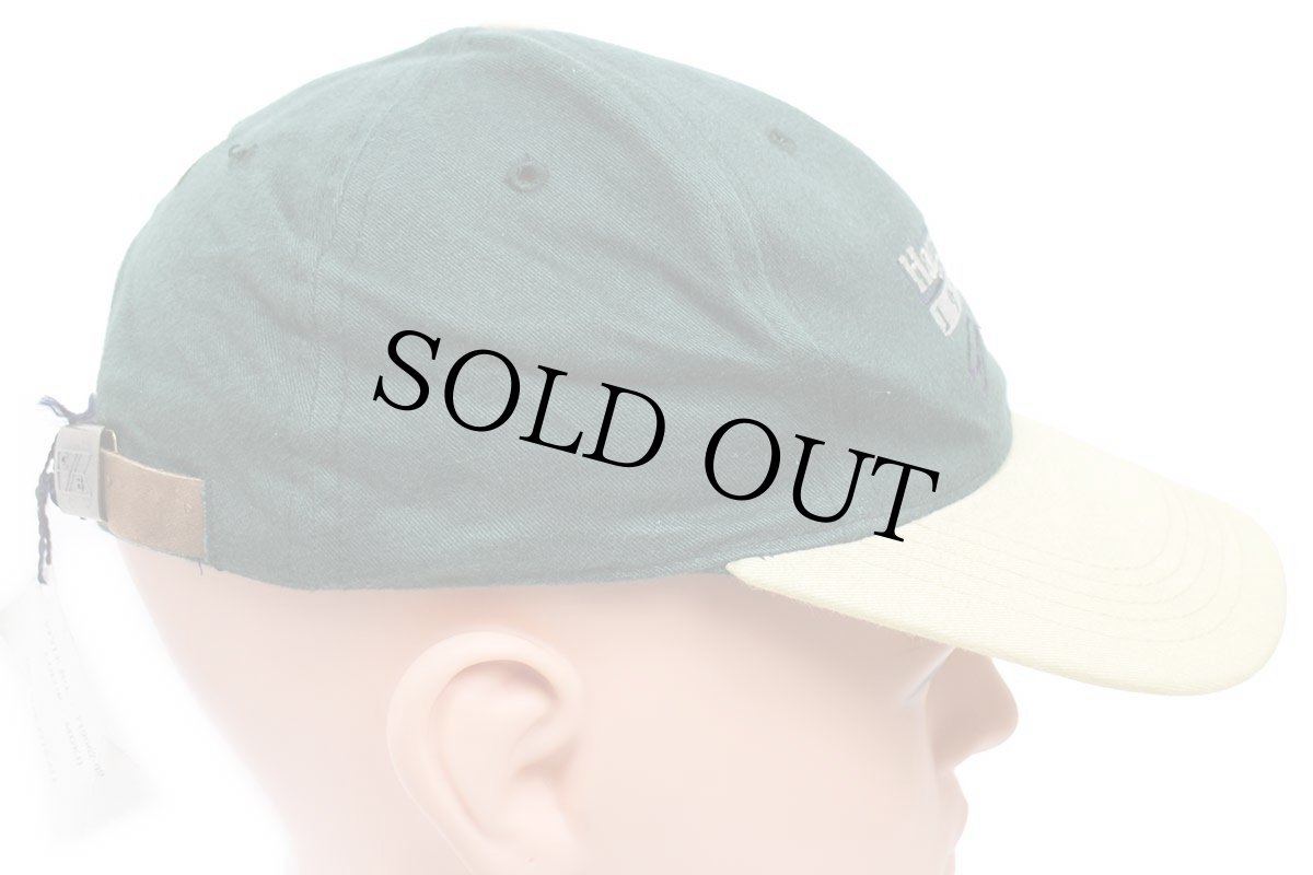 画像3: デッドストック★90s Haggen WWU 1997 Golf Classic Vikings 刺繍 ツートン 切り替え コットンキャップ 緑×カーキ (3)