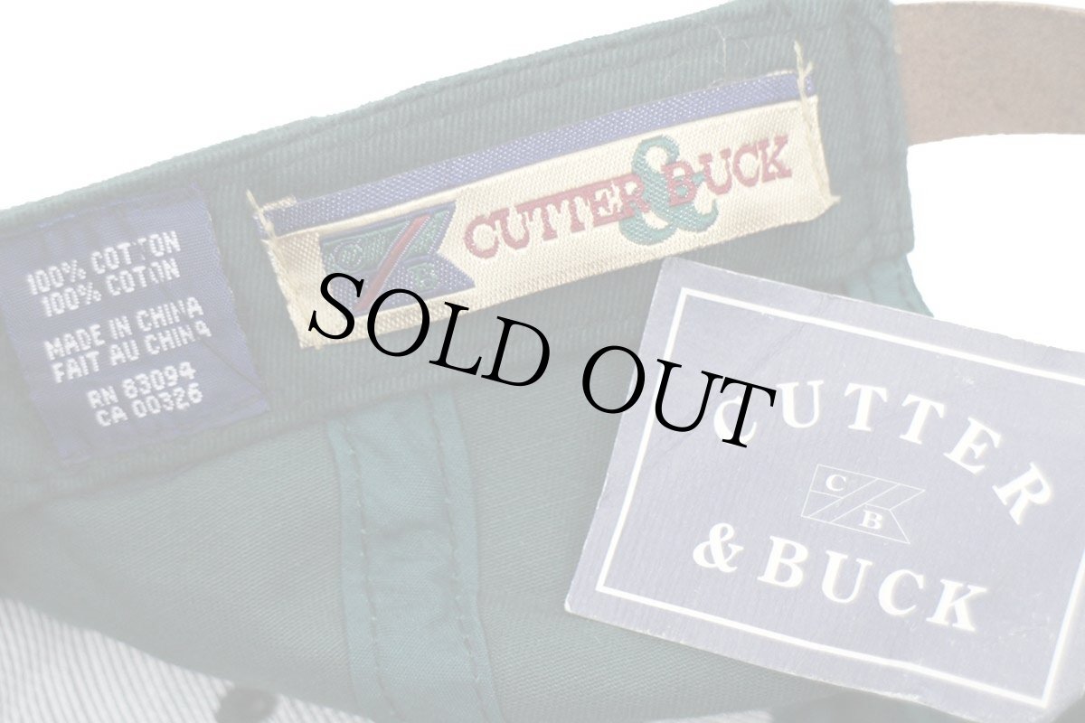 画像7: デッドストック★90s Haggen WWU 1997 Golf Classic Vikings 刺繍 ツートン 切り替え コットンキャップ 緑×カーキ (7)