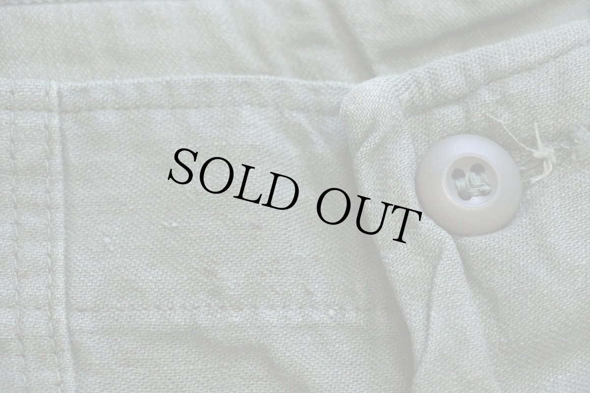 画像8: 60s 米軍 U.S.ARMY コットンサテン ユーティリティ ベイカーパンツ オリーブグリーン w34 L33★E (8)