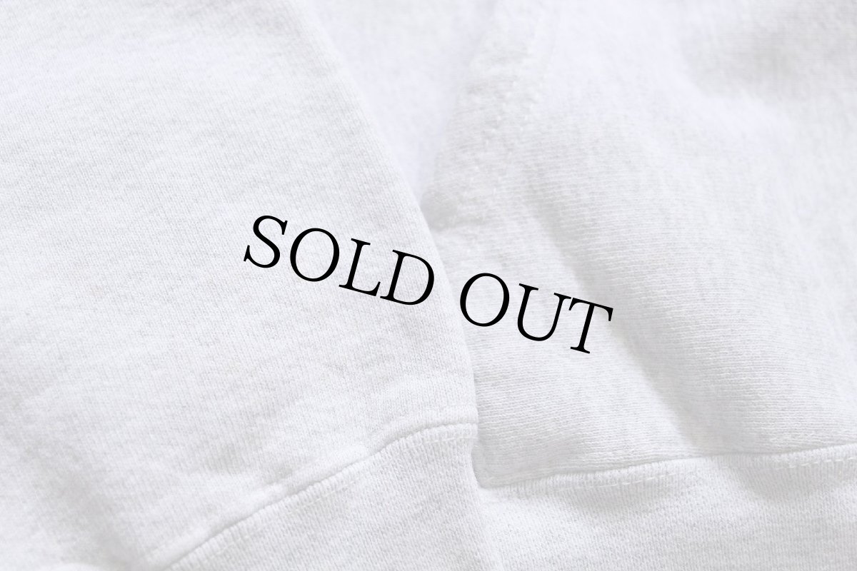 画像6: 90s USA製 TUTTLE FOOTBALL 16 三段中抜き リバースウィーブ スウェットパーカー 杢グレー L (6)