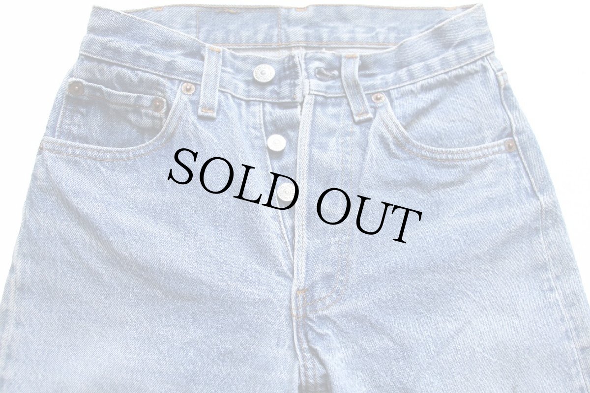 画像4: 80s USA製 Levi'sリーバイス 501 デニムパンツ ヒゲ w27 (4)