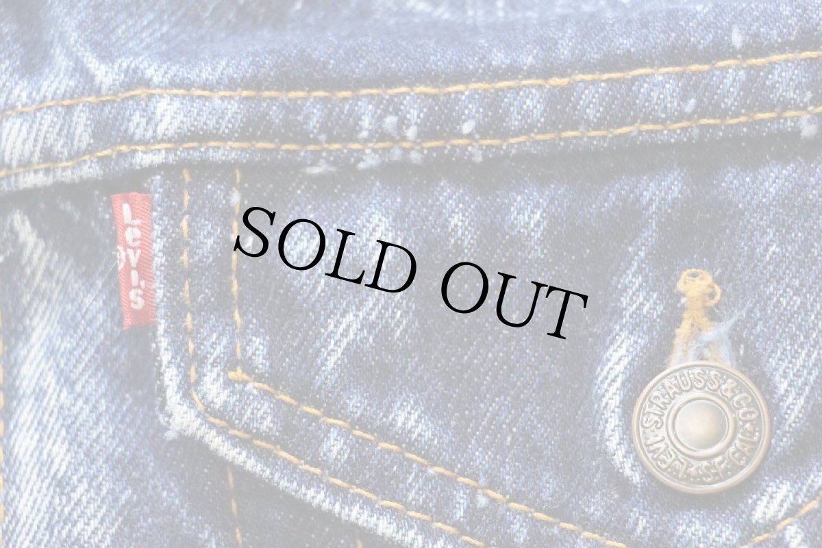 画像4: 80s USA製 Levi'sリーバイス 57508 ケミカルウォッシュ デニムジャケット 4ポケット ボーイズL★アシッド (4)