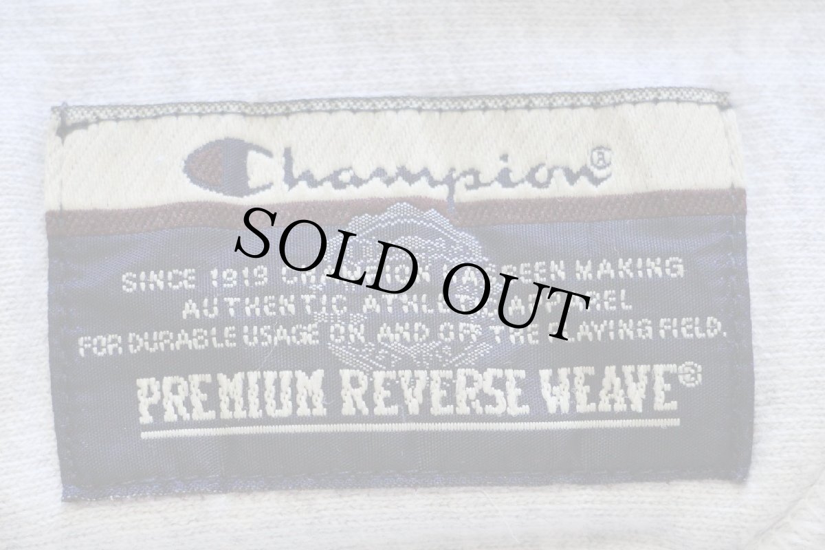 画像5: 00s Championチャンピオン LUTHER COLLEGE リバースウィーブ スウェットパーカー 杢グレー★フーディー (5)