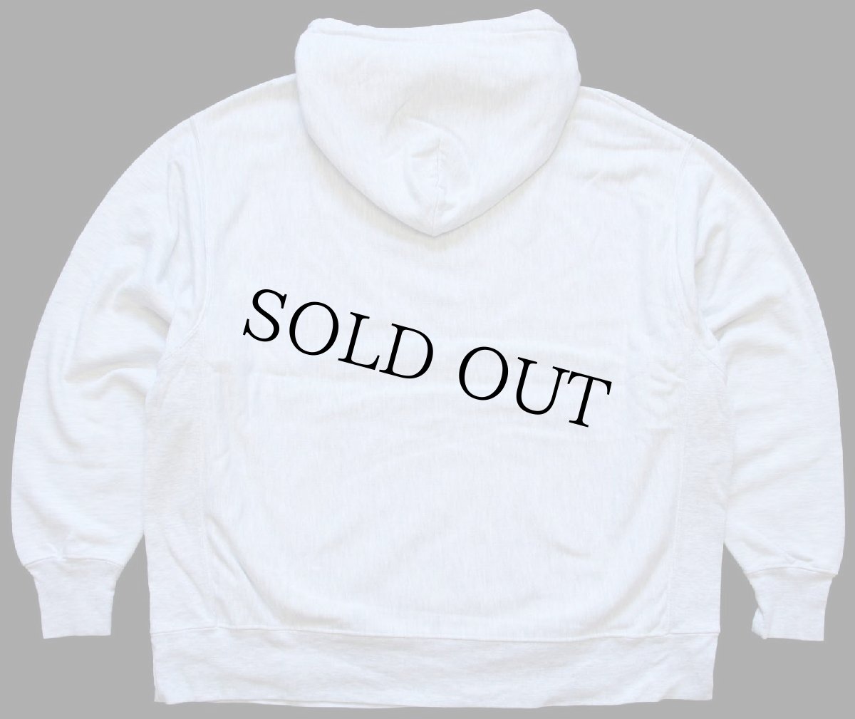 画像2: 00s Championチャンピオン WEST POINT リバースウィーブ スウェットパーカー 杢ライトグレー (2)