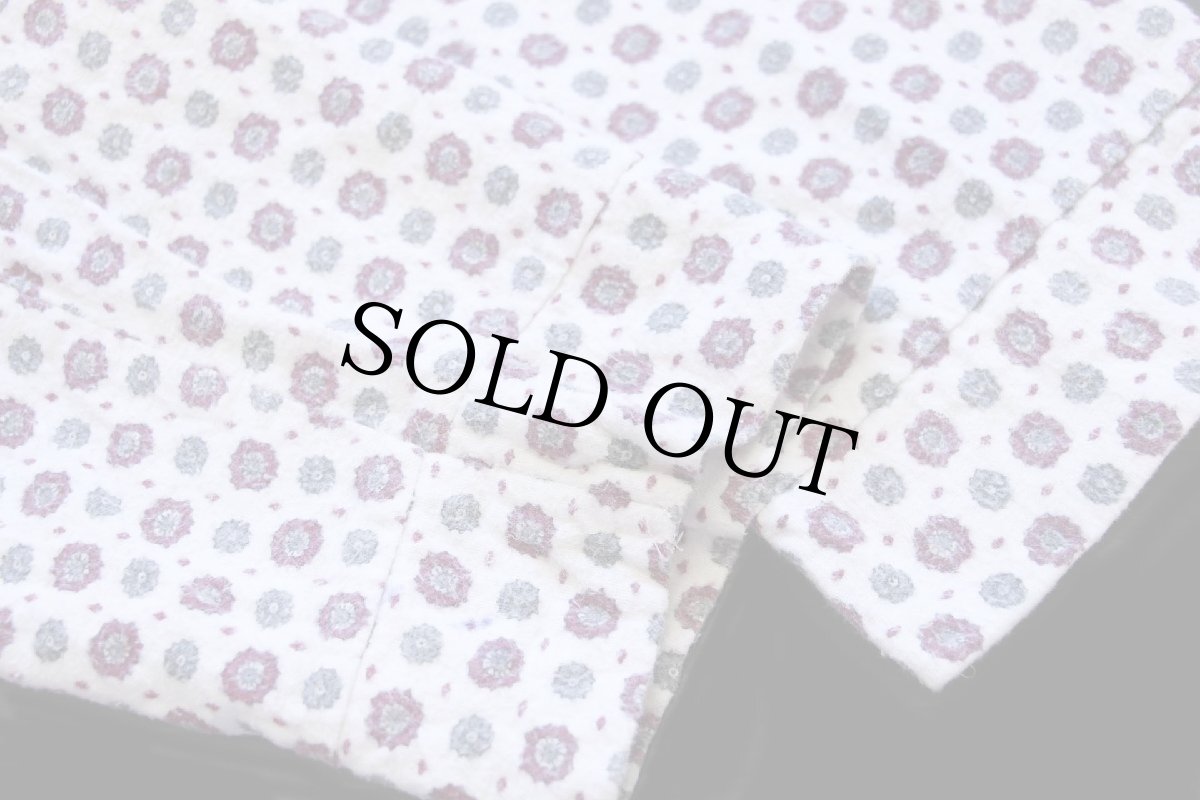 画像5: 80s Supercraft 小紋柄 総柄 コットン プリントネル オープンカラー パジャマシャツ (5)