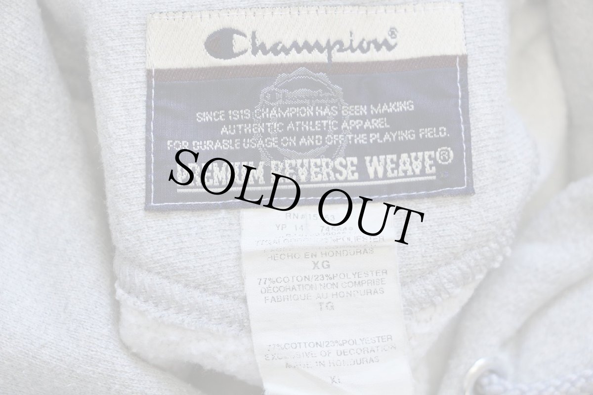 画像5: 00s Championチャンピオン USA リバースウィーブ スウェットパーカー カスタム 杢グレー★B (5)