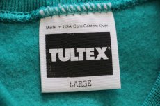 画像5: デッドストック★90s USA製 TULTEX 無地 スウェット エメラルドグリーン L★ブランク (5)