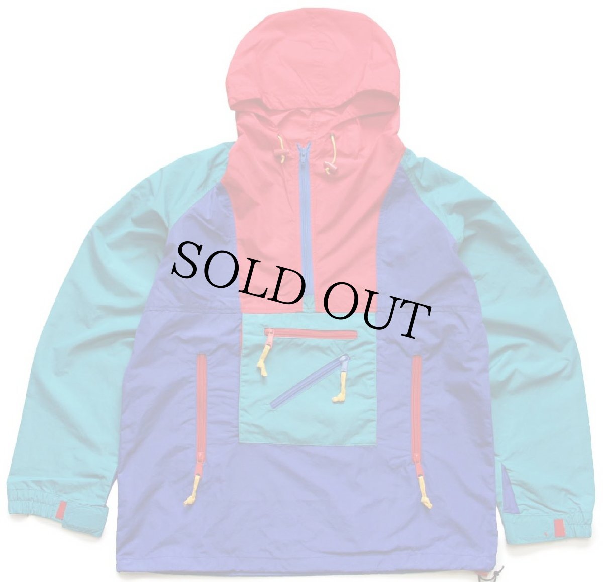 画像1: 90s SIERRA DESIGNSシエラデザイン マルチカラー ナイロン アノラックパーカー M (1)