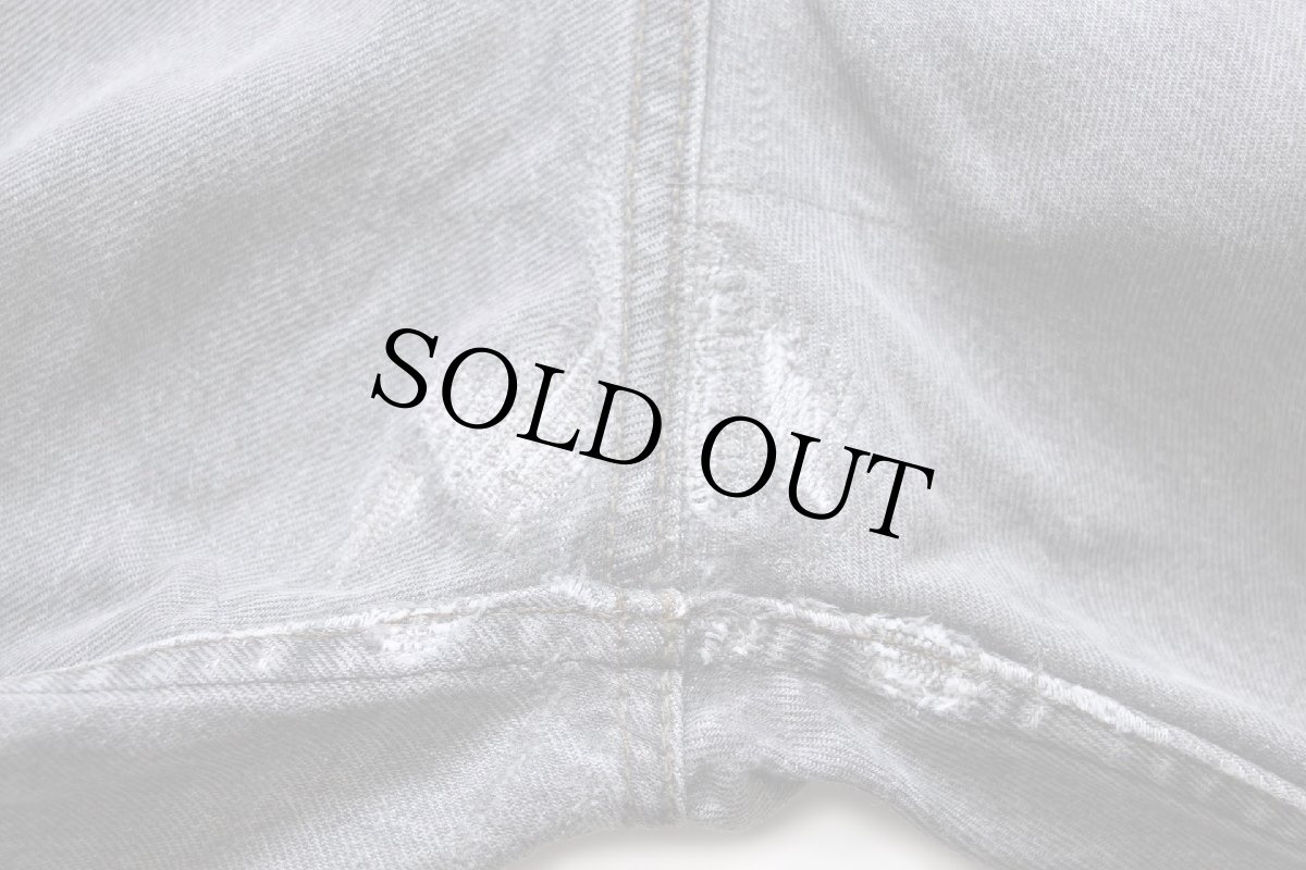 画像8: 90s USA製 Levi'sリーバイス 501 カットオフ 先染め ブラック デニムパンツ W34 (8)