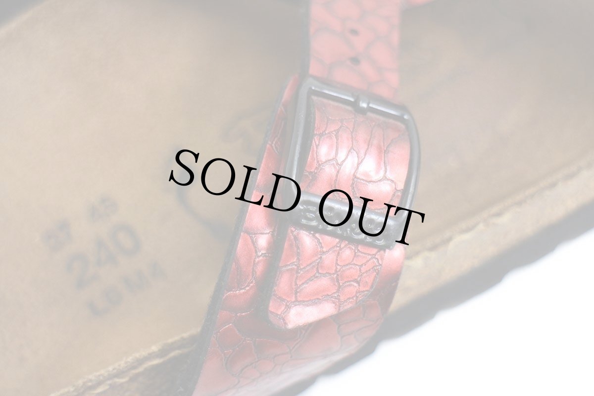 画像6: ドイツ製 BIRKENSTOCKビルケンシュトック Birkisビルキー Sylt サンダル メタリックレッド 37/24★ユーロ (6)