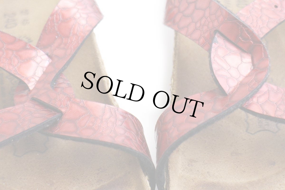 画像8: ドイツ製 BIRKENSTOCKビルケンシュトック Birkisビルキー Sylt サンダル メタリックレッド 37/24★ユーロ (8)