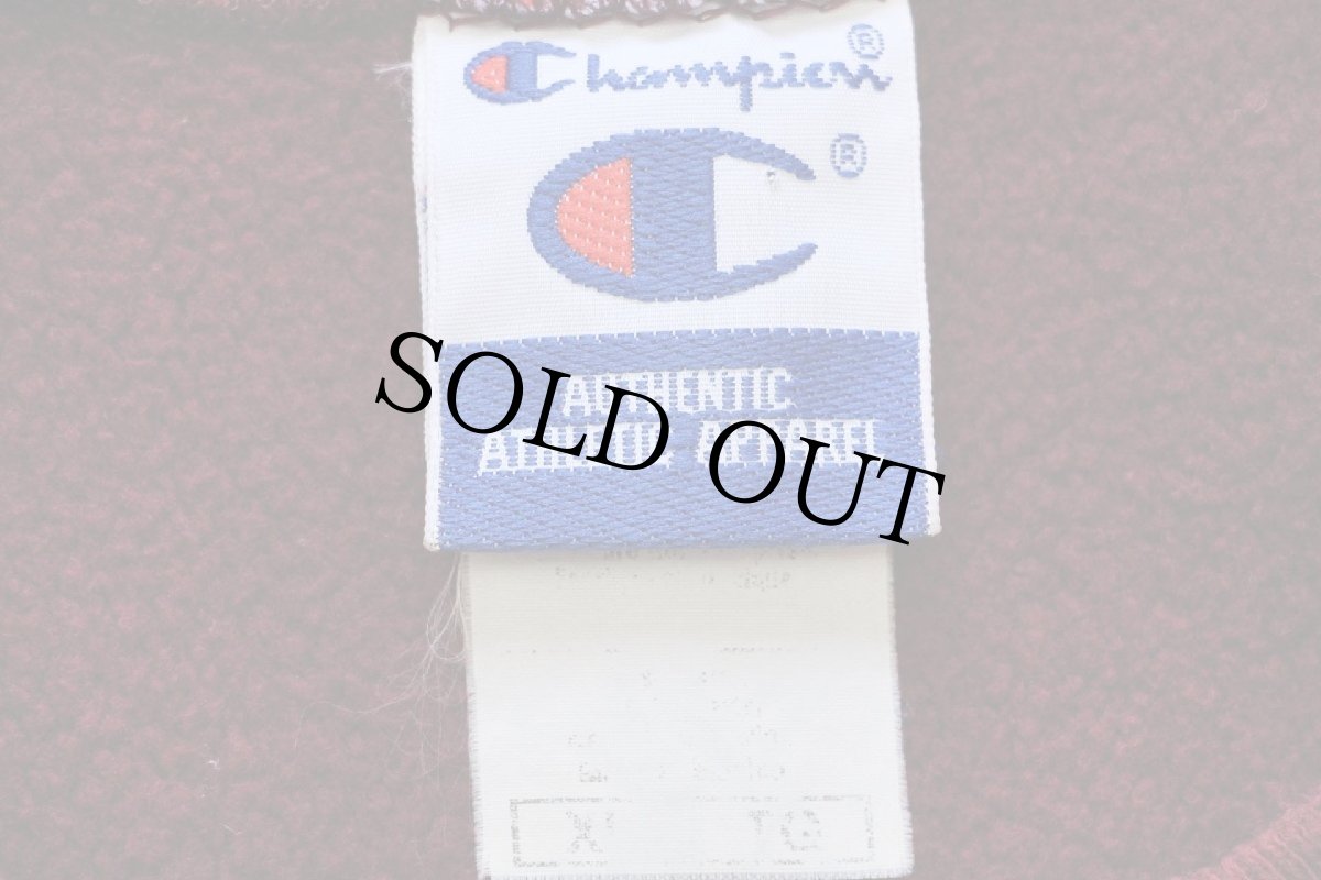 画像5: 00s Championチャンピオン MINNESOTA GOPHERS マスコット刺繍 リバースウィーブ スウェット バーガンディ XL (5)