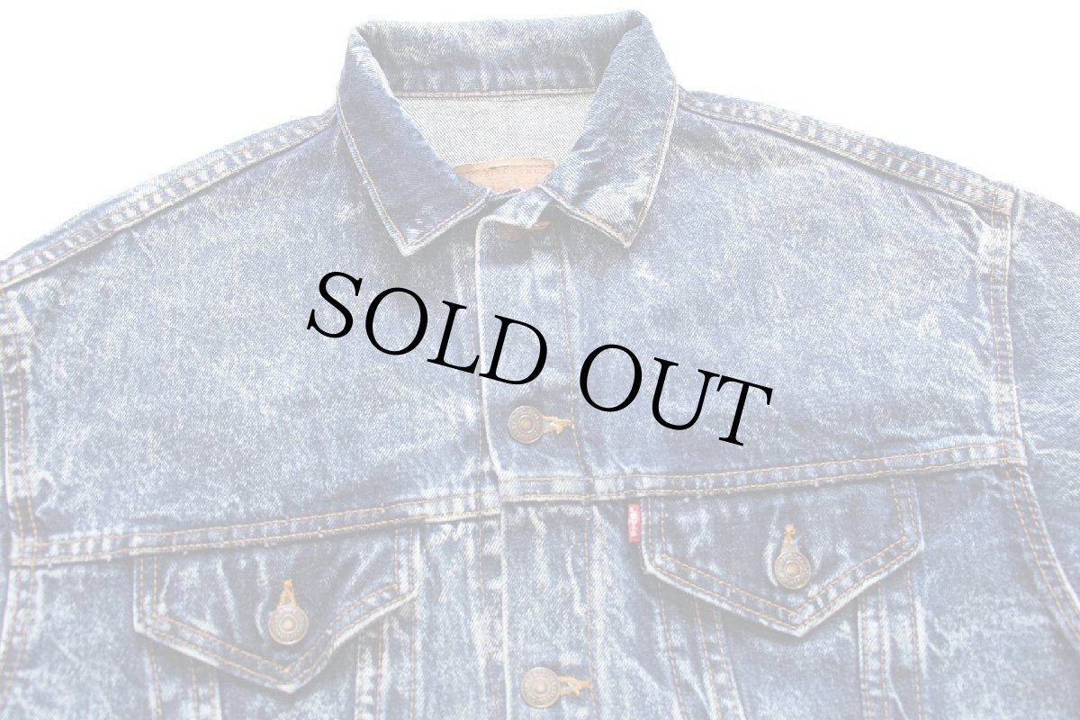 画像3: 80s USA製 Levi'sリーバイス 57508 ケミカルウォッシュ デニムジャケット 4ポケット ボーイズL★アシッド (3)