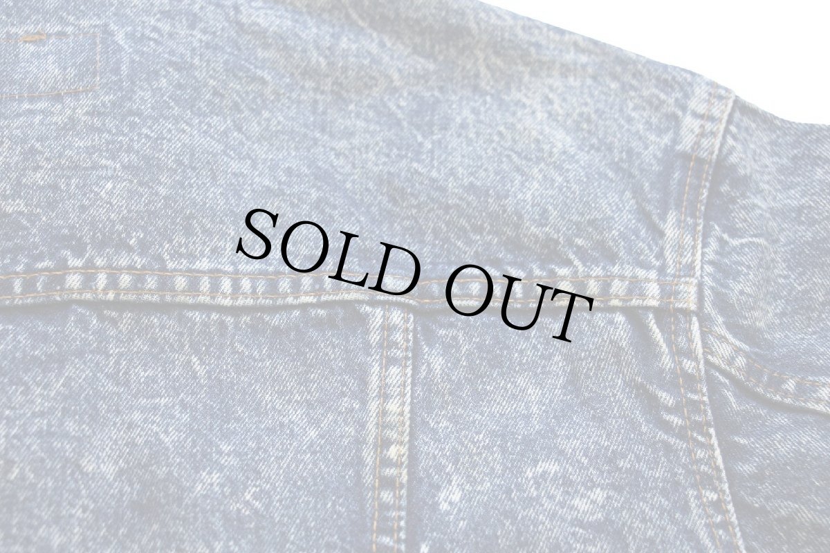 画像7: 80s USA製 Levi'sリーバイス 57508 ケミカルウォッシュ デニムジャケット 4ポケット ボーイズL★アシッド (7)