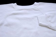 画像3: 90s USA製 Hanes SPORT 無地 スウェット 白 L★ブランク (3)