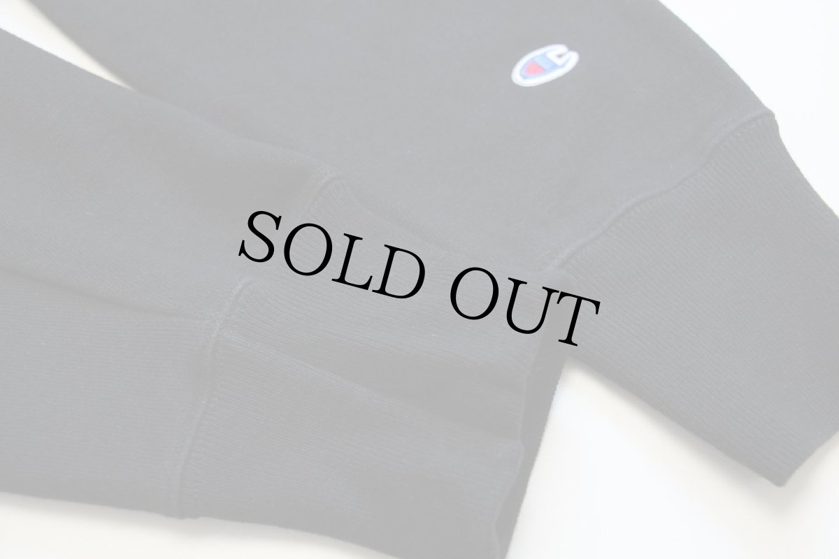 画像5: Championチャンピオン ワンポイント リバースウィーブ スウェット 黒 L (5)