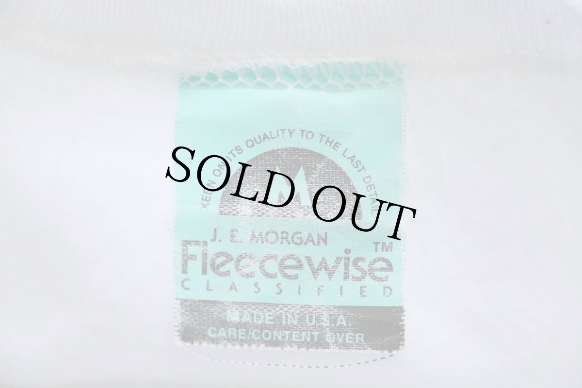 画像4: 80s USA製 J.E.Morgan Fleecewise 無地 スウェット 白 M★ブランク (4)