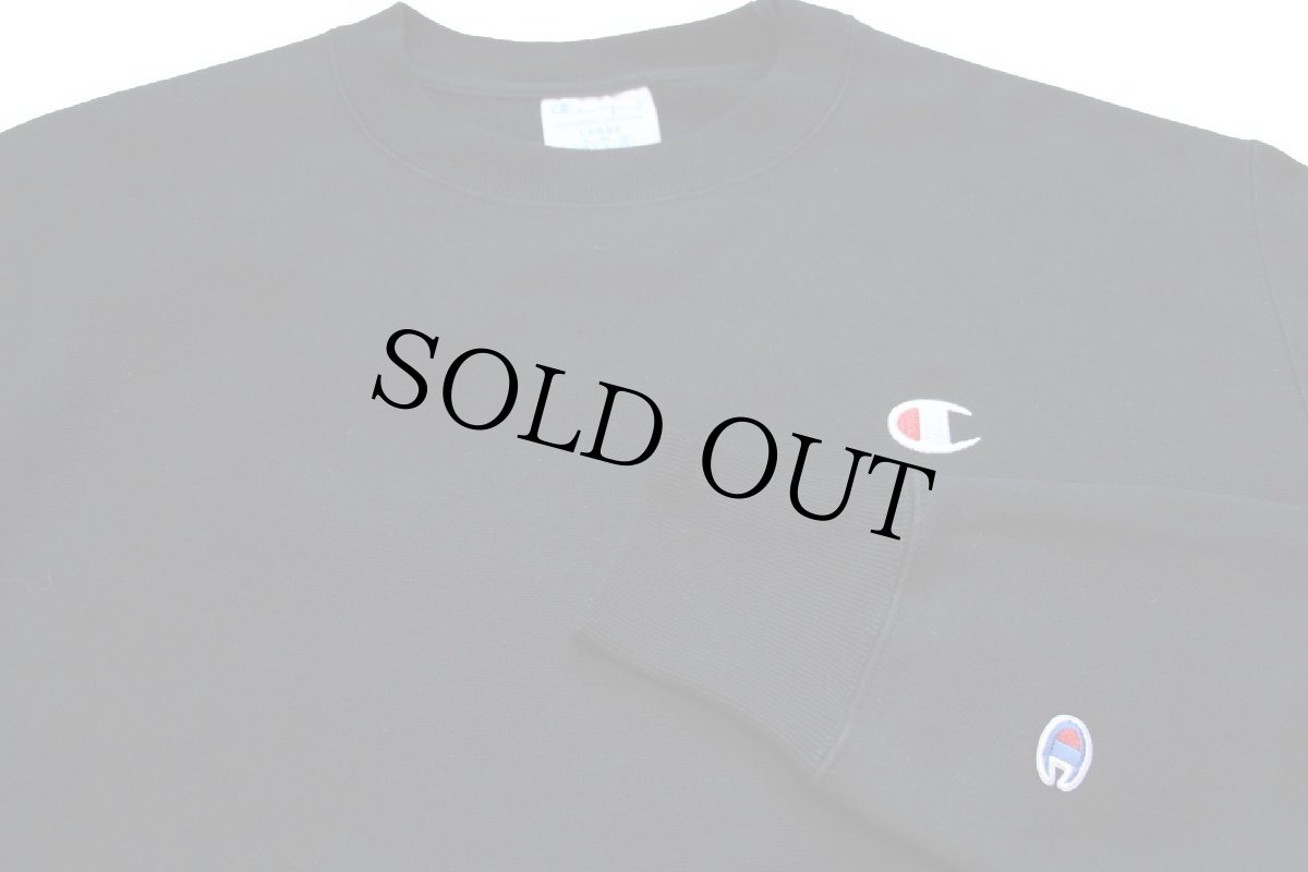 画像3: Championチャンピオン ワンポイント リバースウィーブ スウェット 黒 L (3)