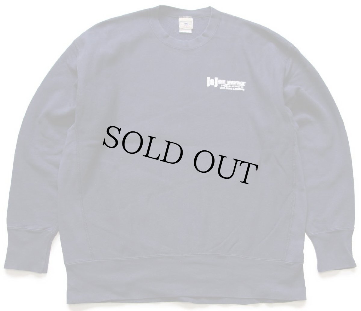 画像2: 00s Leeリー J&J HOME IMPROVEMENT スケッチ柄 両面プリント リバースウィーブ スウェット 紺 XL (2)